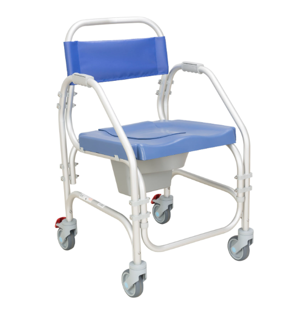 Cadeira Sanitária com 4 Rodas