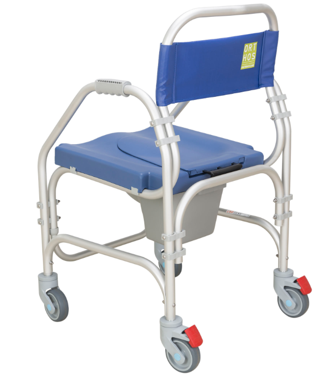 Cadeira Sanitária com 4 Rodas